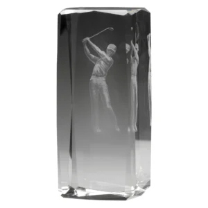 Hologram male player with crystal construction