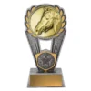 Silver / gold horse polaris with resin / metal construction