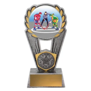 Silver ice hockey polaris - colour with resin construction