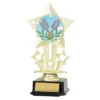 Gold icon star - gardening with plastic construction