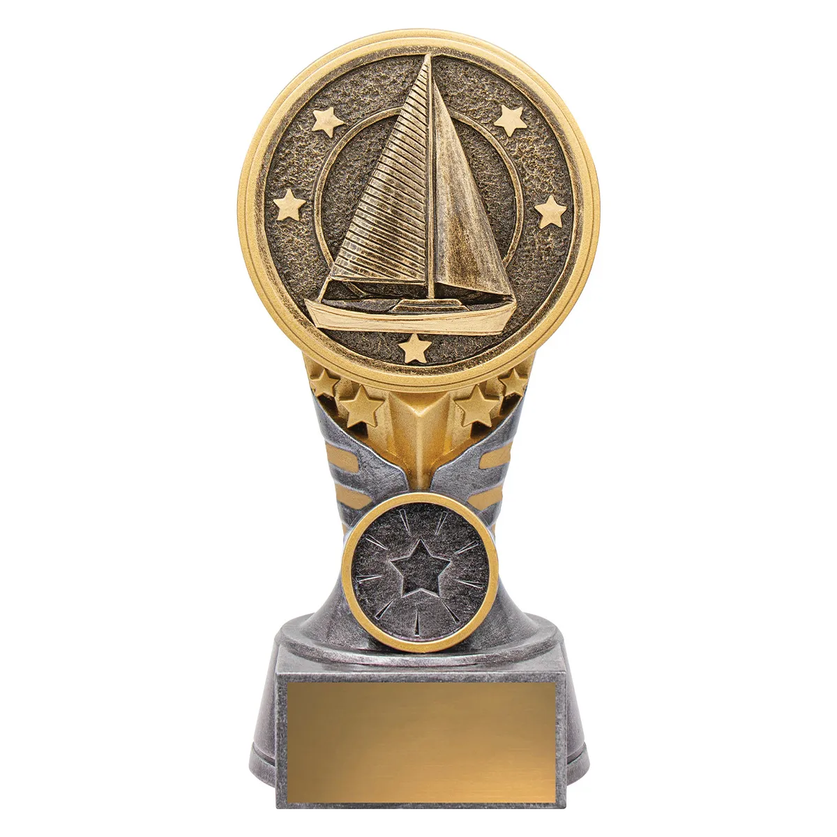 Silver / gold ikon - sailing with resin construction