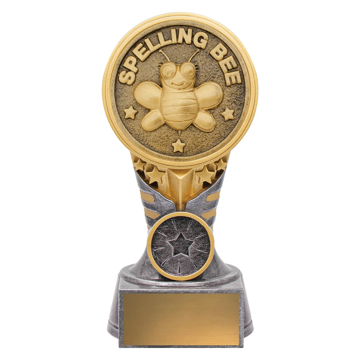 Silver & gold ikon - spelling bee with resin construction