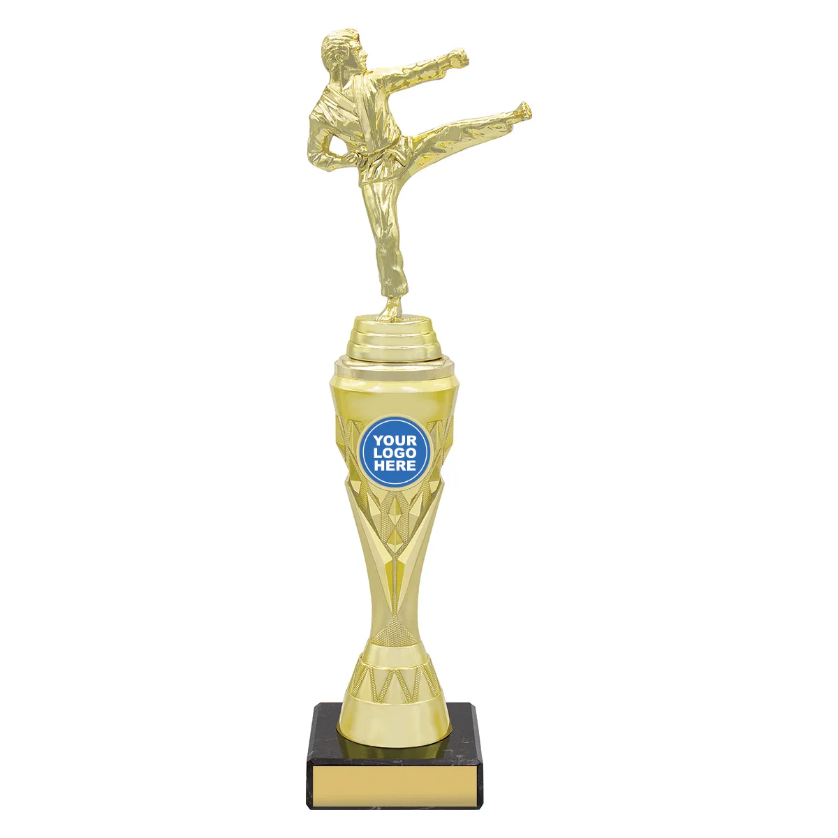 Gold karate gold vector with plastic / marble construction