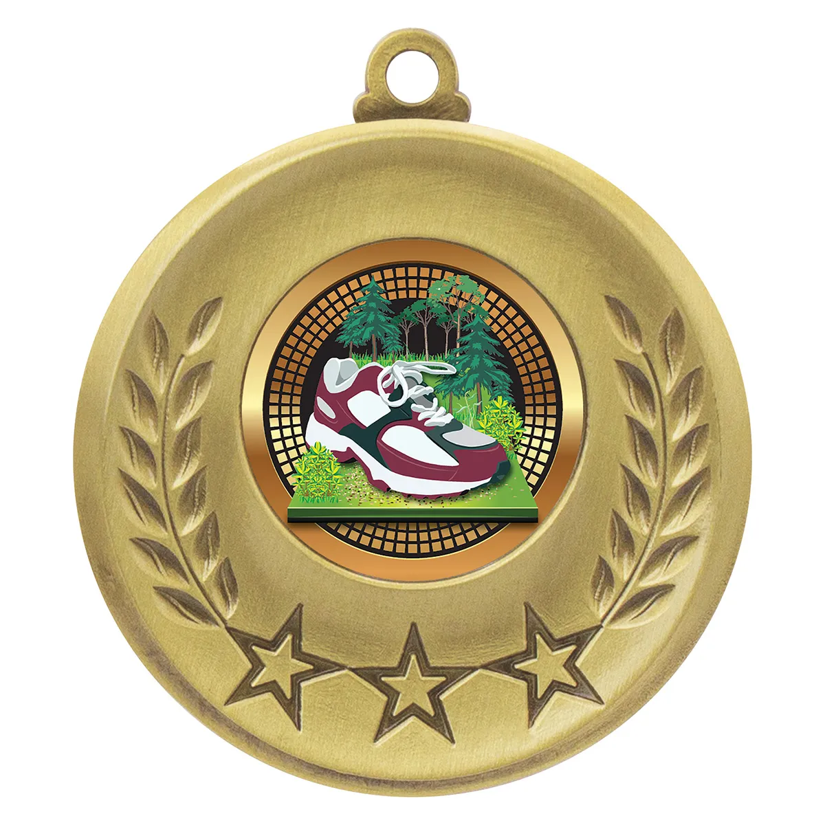 Gold laurel medal - cross country with metal construction