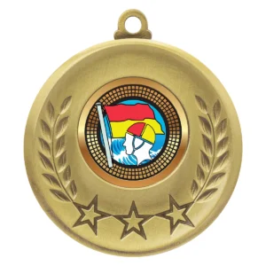 Gold laurel medal - lifesaving with metal construction