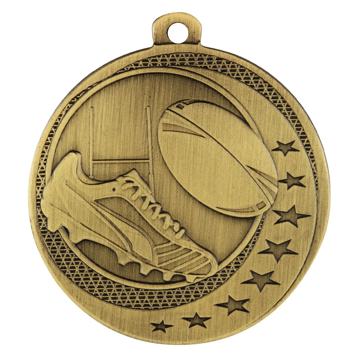 Gold league / union wayfare with metal construction