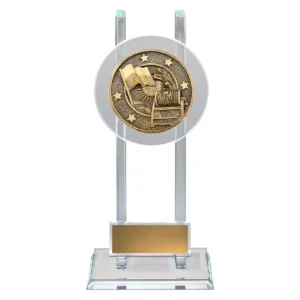 Gold lifesaving spartan glass with glass construction