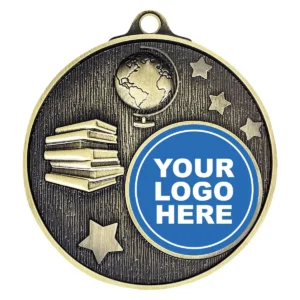 Gold logo medal - academic with metal construction