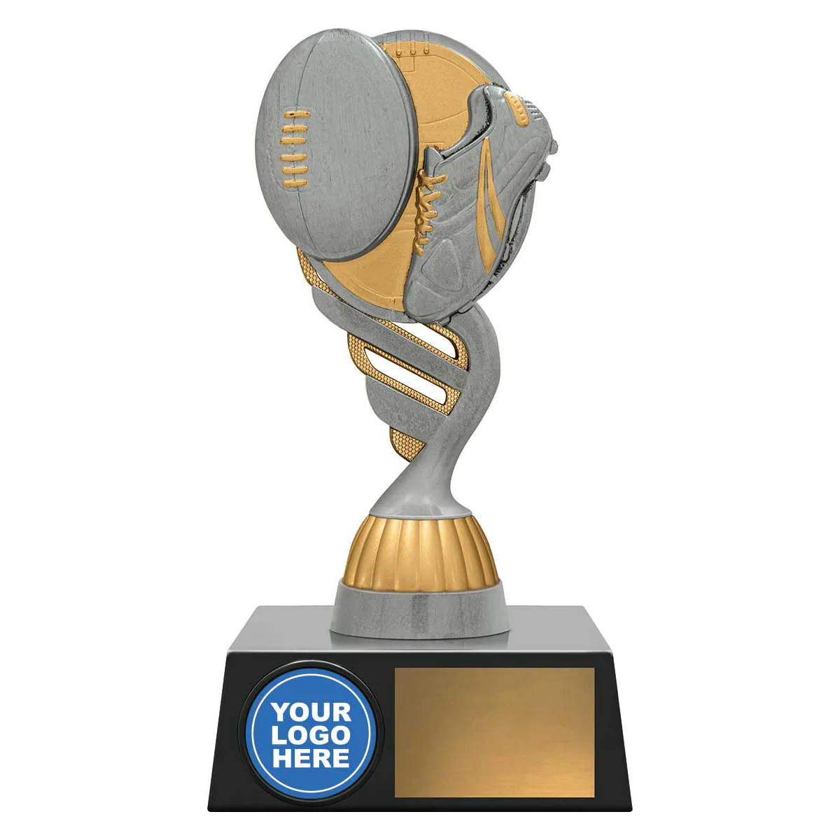 Silver logo series - aussie rules with plastic construction