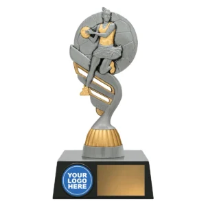 Silver logo series - netball with plastic construction