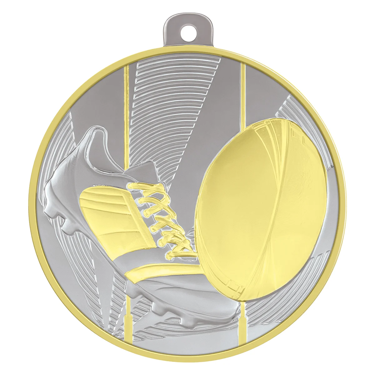 Silver / gold lumina medal with metal construction