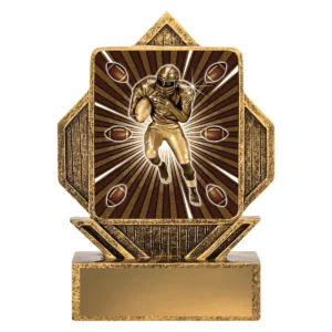 Gold lynx arrow - american football with resin construction
