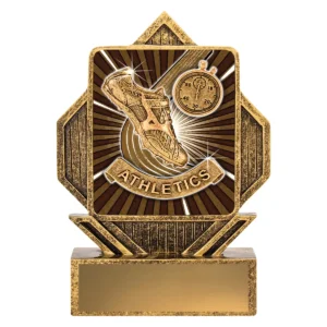Gold lynx arrow - athletics with resin construction