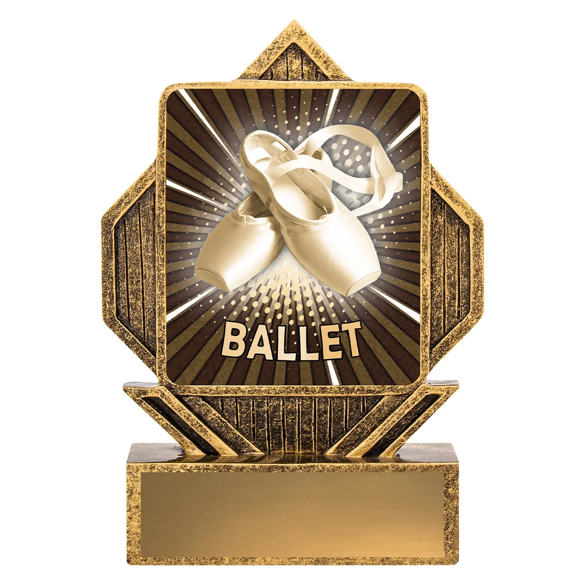 Gold lynx arrow - ballet with resin construction