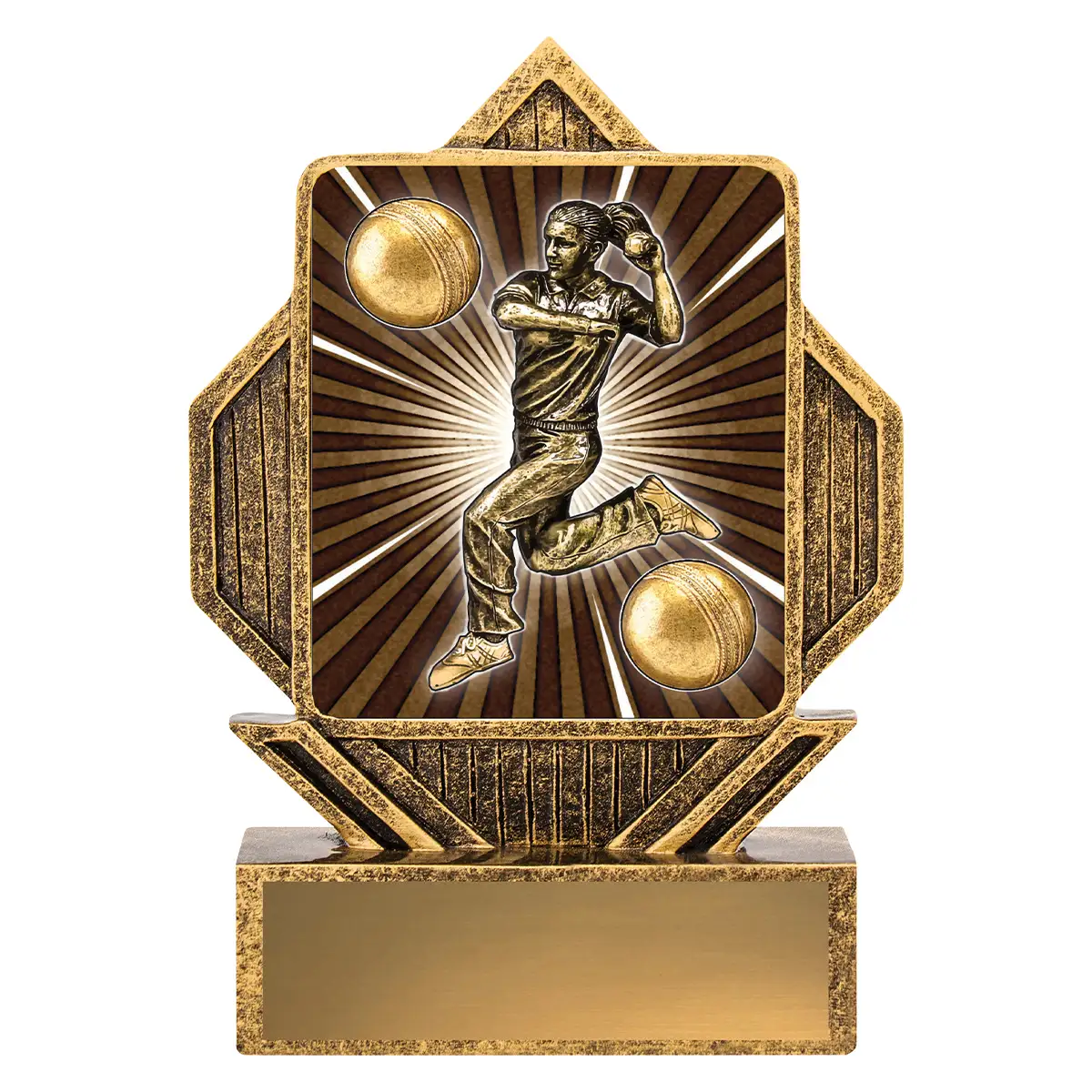 Gold lynx arrow - female bowling with resin construction