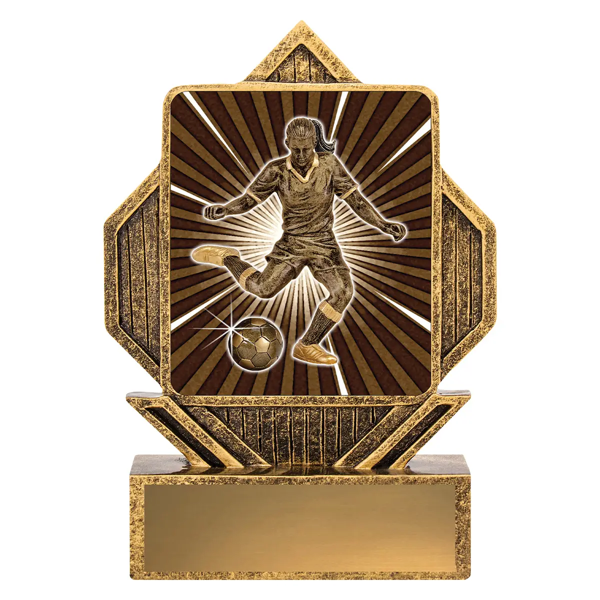 Gold lynx arrow - female with resin construction