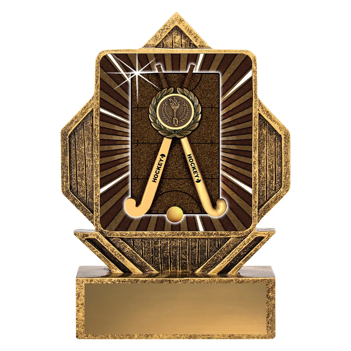 Gold lynx arrow - hockey with resin construction