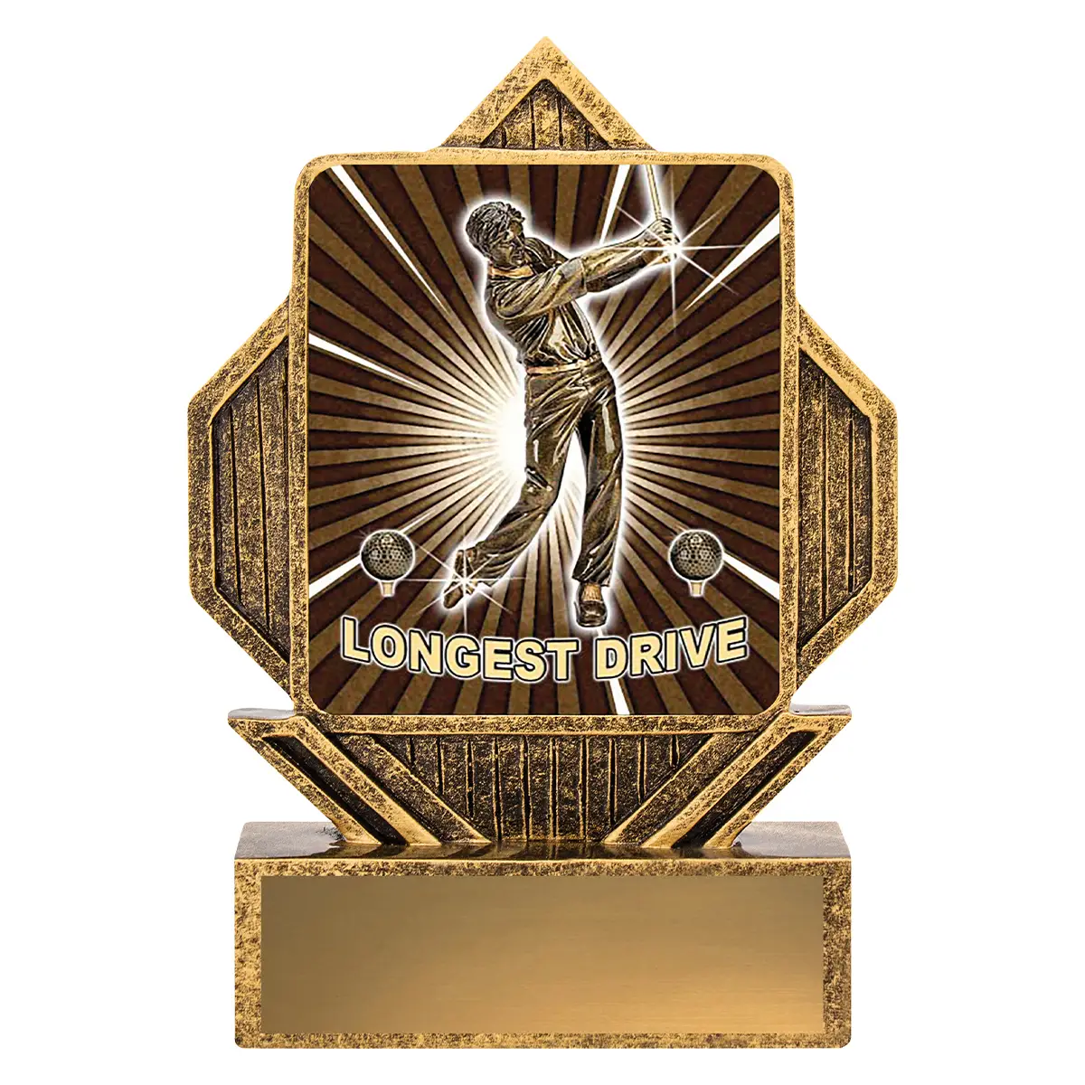 Gold lynx arrow - longest drive with resin construction