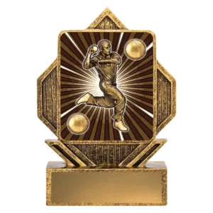 Gold lynx arrow - male bowling with resin construction