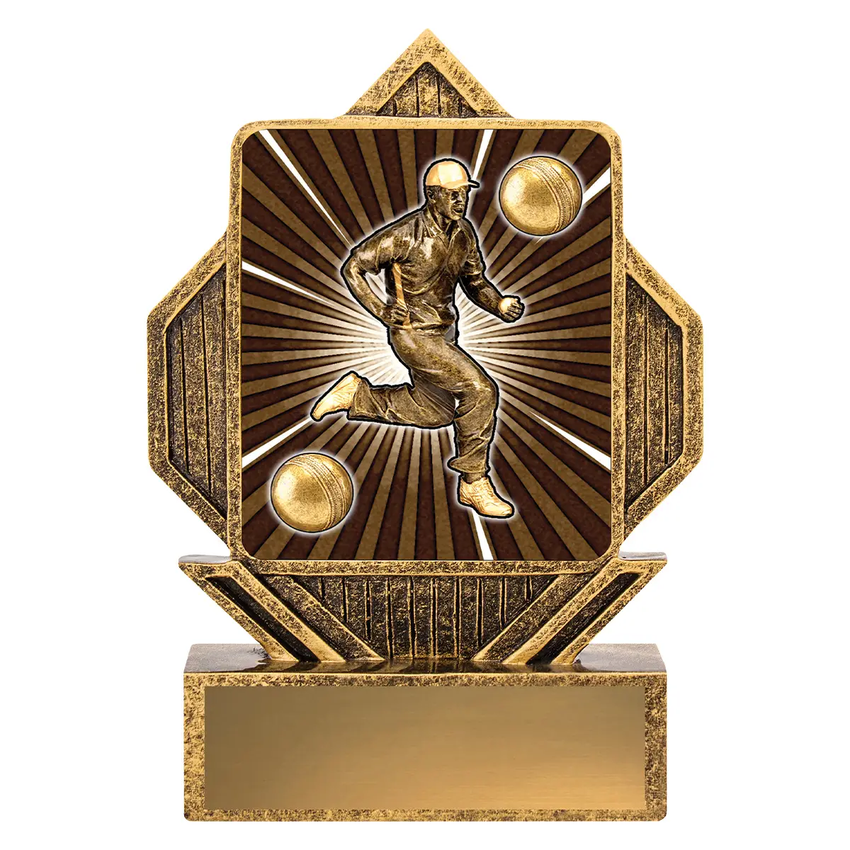 Gold lynx arrow - male fielding with resin construction