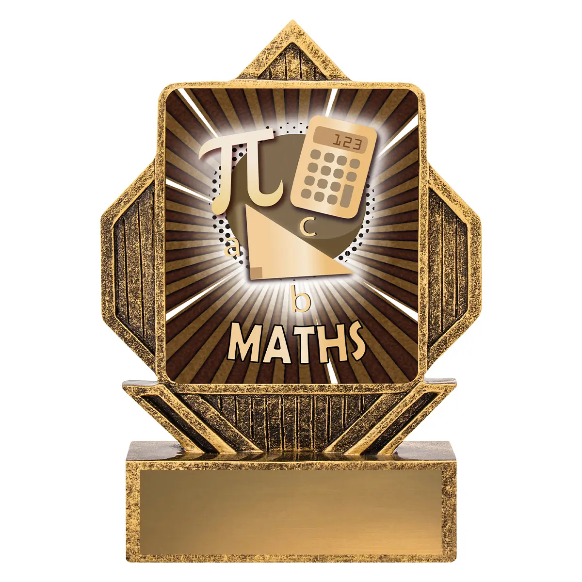 Gold lynx arrow - maths with resin construction