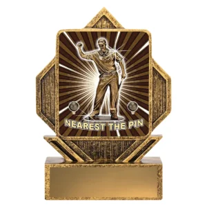 Gold lynx arrow - nearest the pin with resin construction