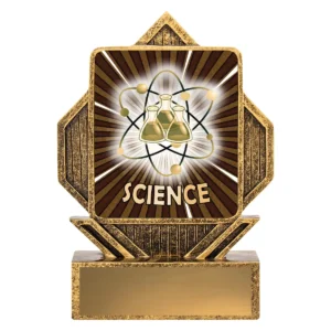 Gold lynx arrow - science with resin construction