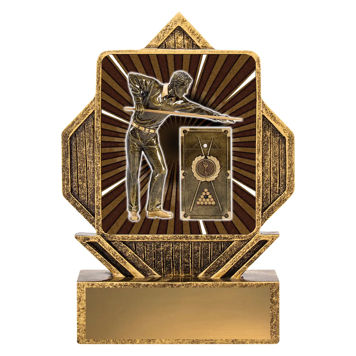 Gold lynx arrow - snooker / pool with resin construction