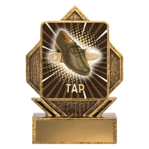 Gold lynx arrow - tap with resin construction