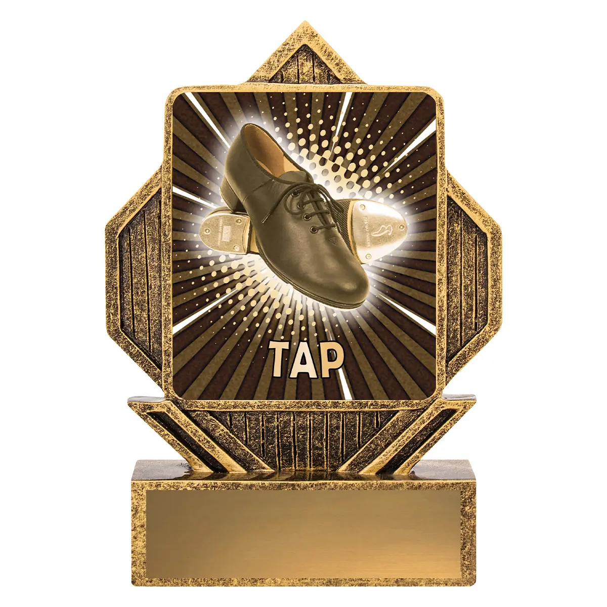 Gold lynx arrow - tap with resin construction