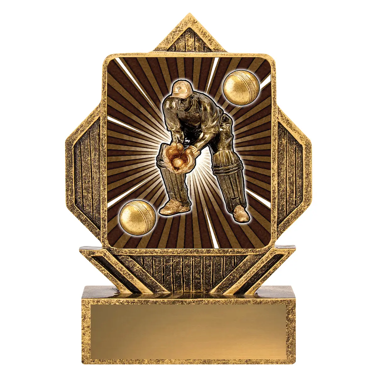 Gold lynx arrow - wicketkeeper with resin construction