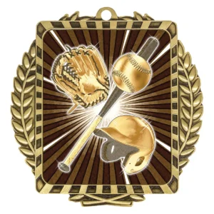 Gold lynx wreath with metal construction