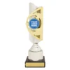 Gold / silver magic trophies with plastic / marble construction