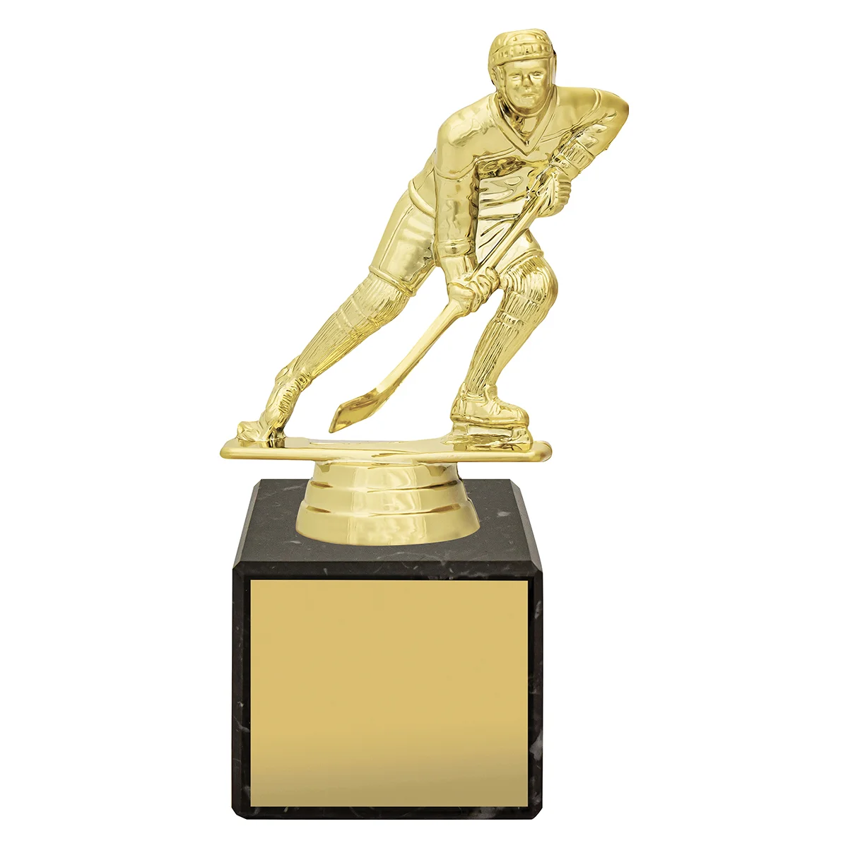 Gold marble column - ice hockey with plastic / marble construction