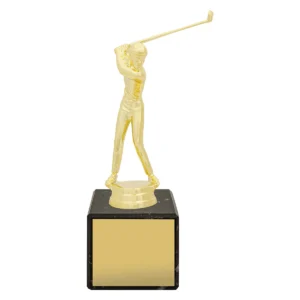 Gold marble column - male golf with plastic / marble construction