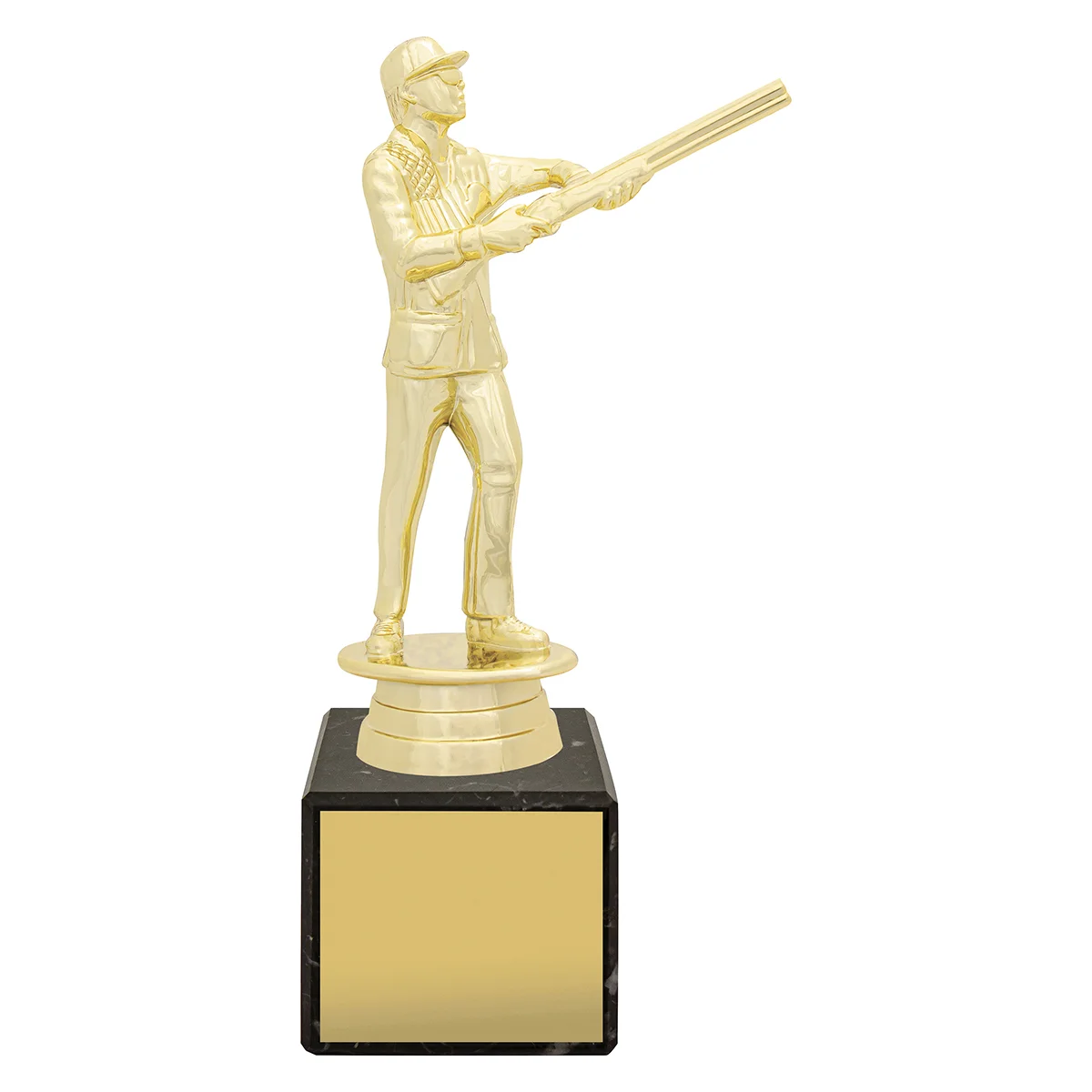 Gold marble column - male skeet with plastic / marble construction
