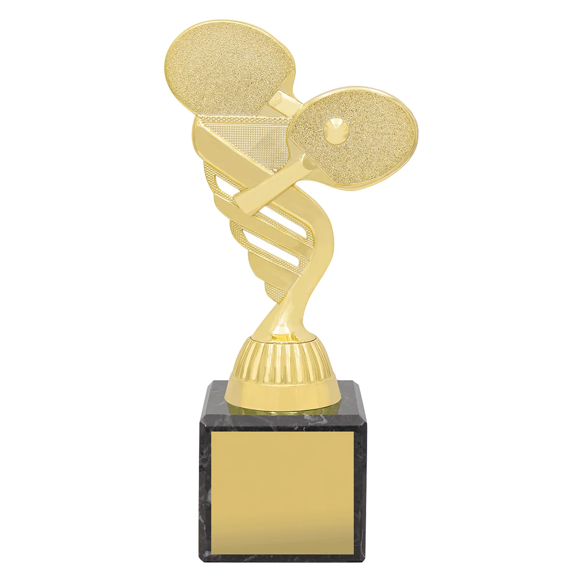 Gold marble column - table tennis with plastic / marble construction