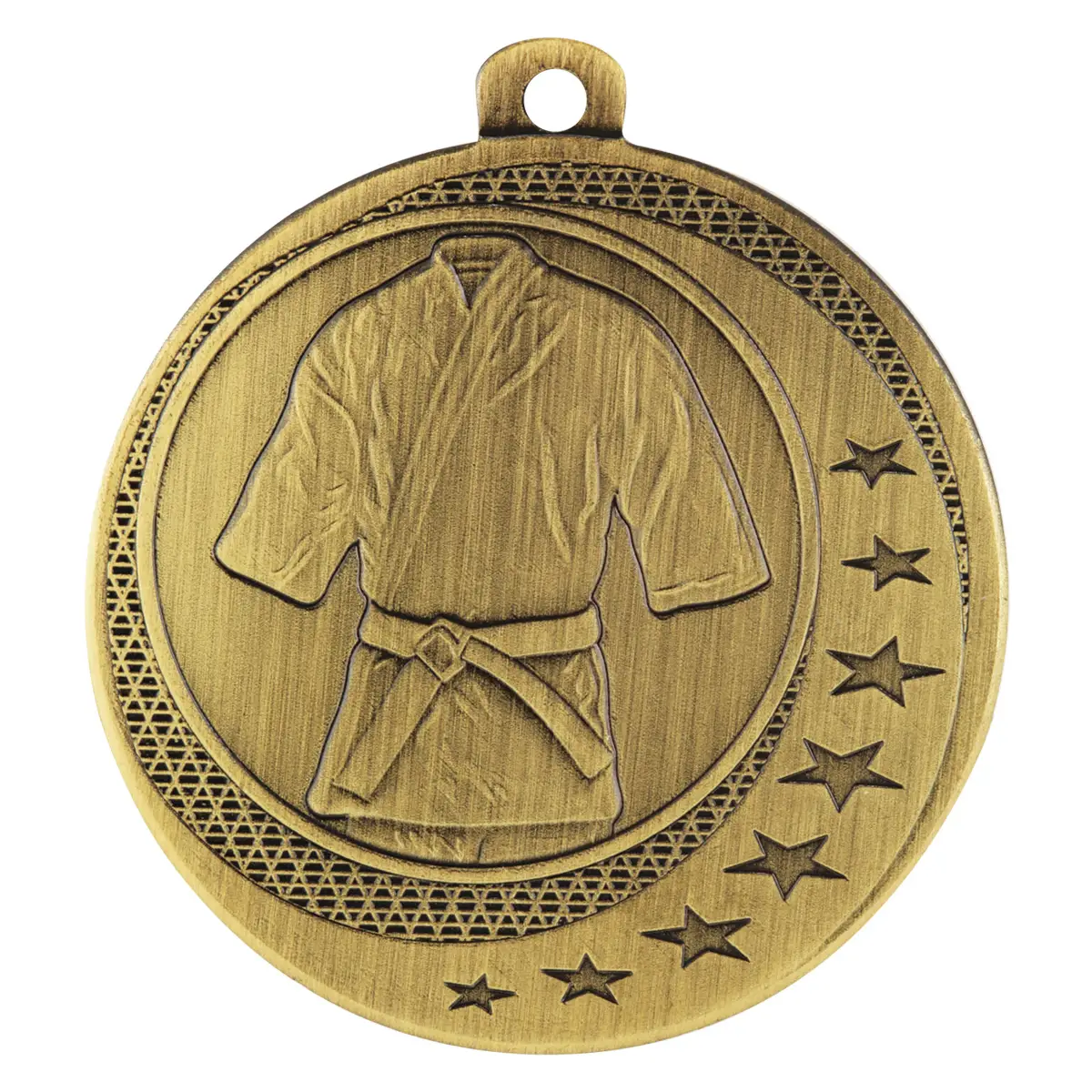 Gold martial arts wayfare with metal construction