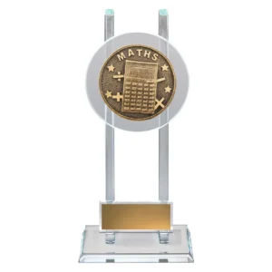 Gold maths spartan glass with glass construction