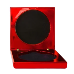 Electric red medal case with res / ilient construction