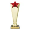 Red mega stars with plastic / marble construction