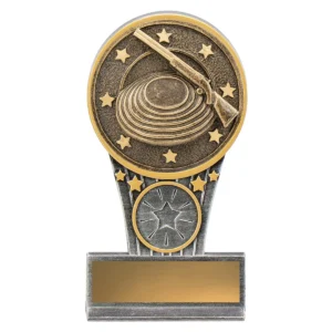 Silver / gold mini ikon - clay pigeon with resin construction