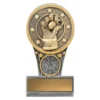 Silver / gold mini ikon - wicketkeeper with resin construction