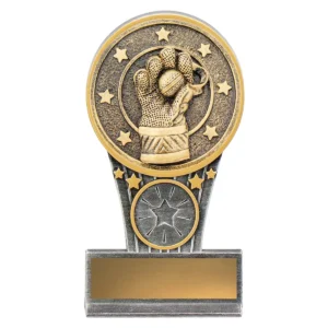 Silver / gold mini ikon - wicketkeeper with resin construction