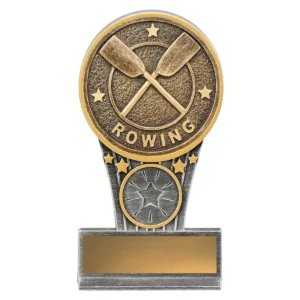 Silver / gold mini rowing ikon with resin construction