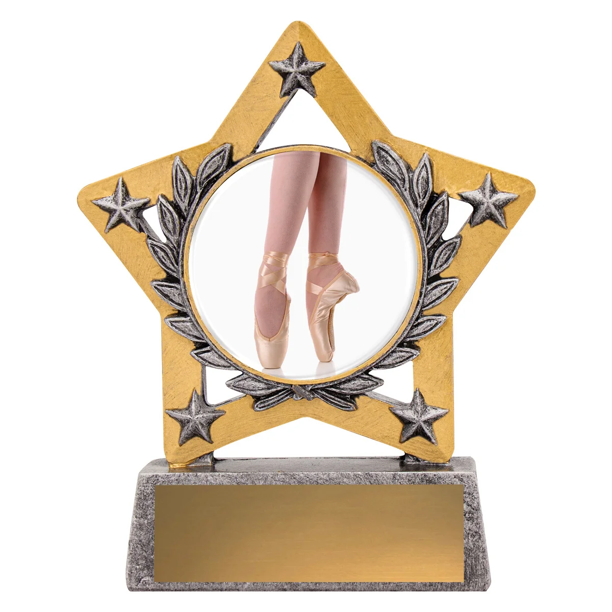 Silver mini star colour - ballet with resin construction