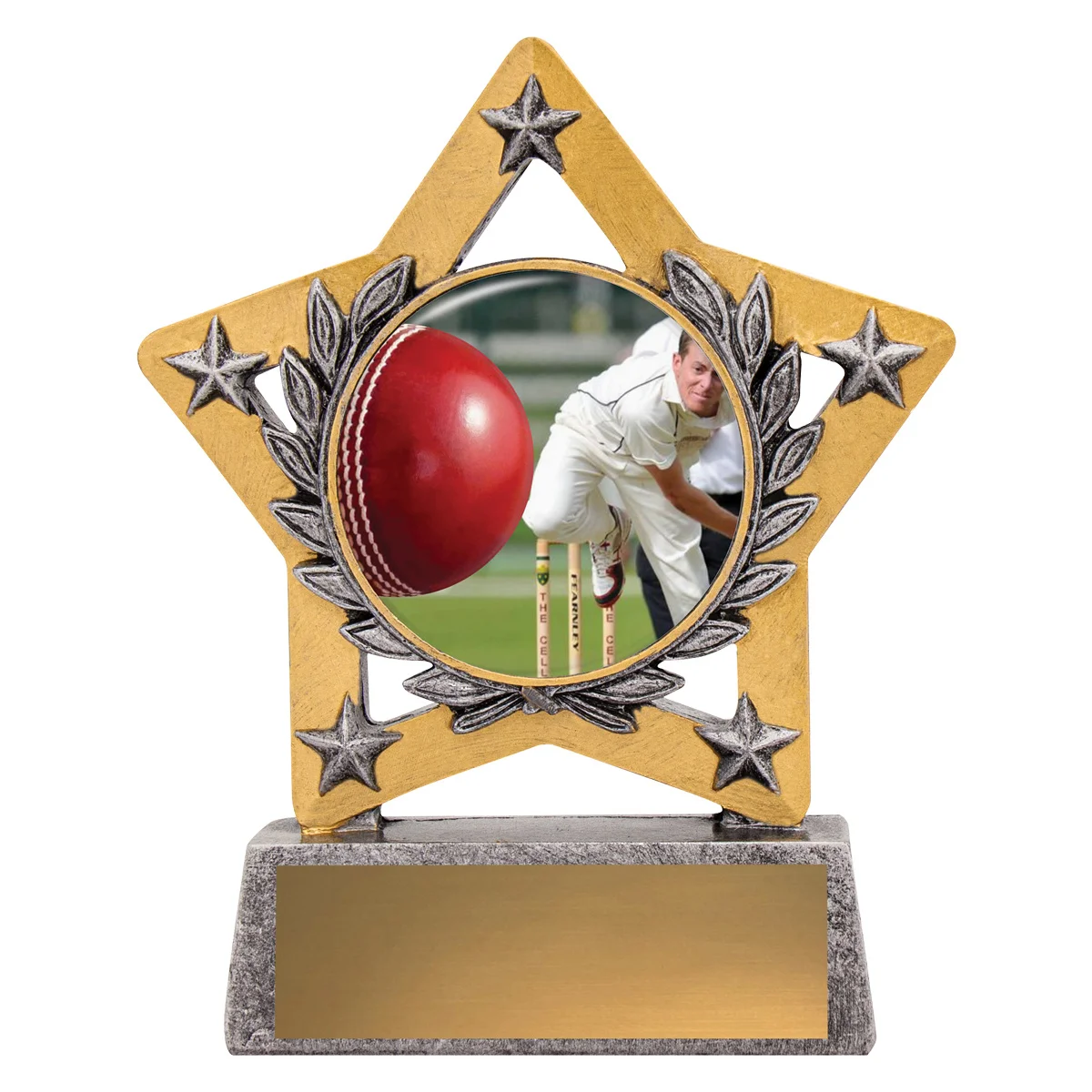 Silver mini star colour - bowling with resin construction