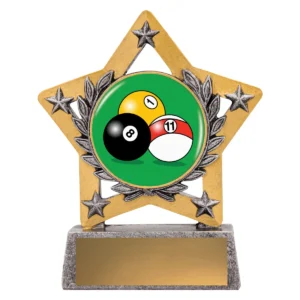 Silver mini star colour - pool with resin construction