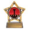 Silver mini star colour - public speaking with resin construction
