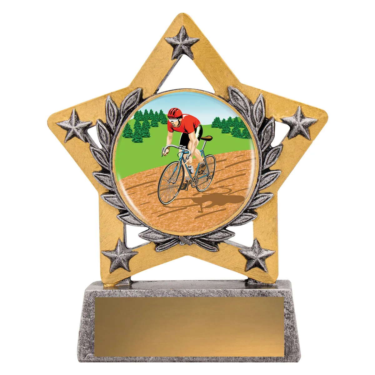 Silver mini star colour - road race with resin construction